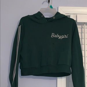 cropped sweatshirt